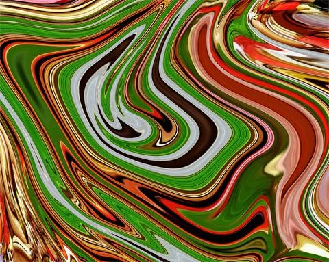 Liquid Marble effect background, Close up of liquid marble Stock Illustration