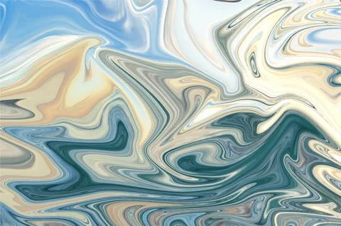Liquid Marble effect background, Close up of liquid marble Stock Illustration