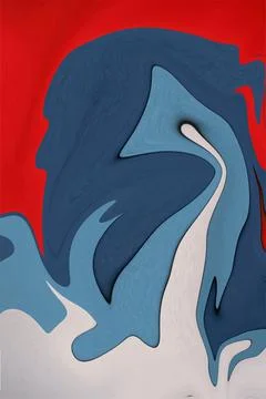 Liquid Marble effect background, Close up of liquid marble Stock Illustration