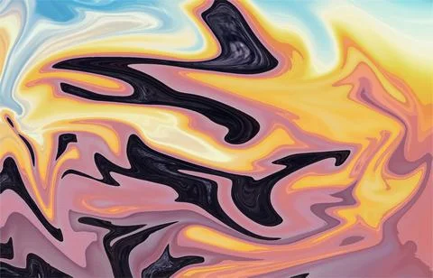 Liquid Marble effect background, Close up of liquid marble Stock Illustration