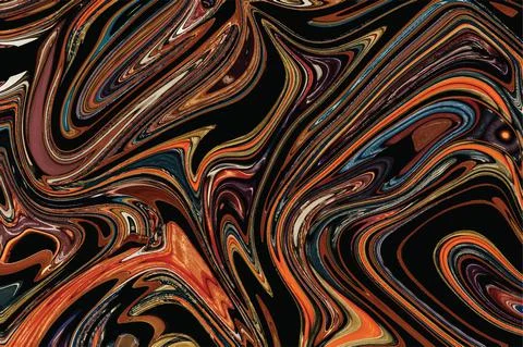 Liquid Marble effect background, Close up of liquid marble Stock Illustration