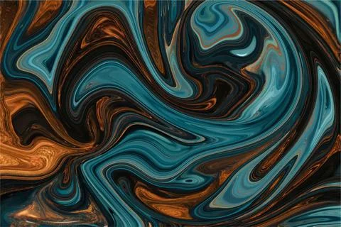 Liquid Marble effect background, Close up of liquid marble Stock Illustration