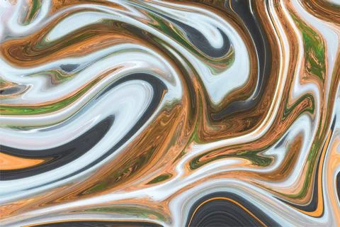Liquid Marble effect background, Close up of liquid marble Stock Illustration