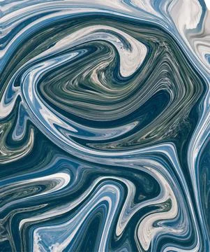 Liquid Marble effect background, Close up of liquid marble Stock Illustration