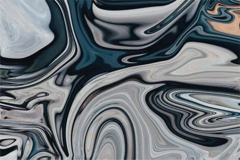 Liquid Marble effect background, Close up of liquid marble Stock Illustration