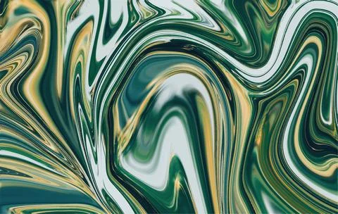 Liquid Marble effect background, Close up of liquid marble Stock Illustration