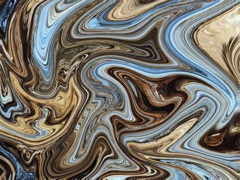 Liquid Marble effect background, Close up of liquid marble Stock Illustration