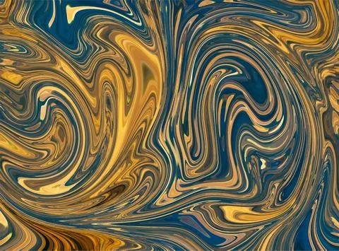 Liquid Marble effect background, Close up of liquid marble Stock Illustration