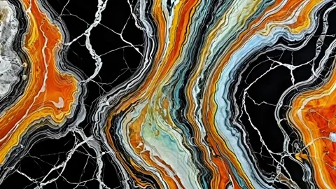 Liquid marble texture with unique flow 스톡 동영상 307771150