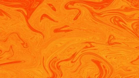 The liquid marble texture is yellow and orange. Stock Illustration
