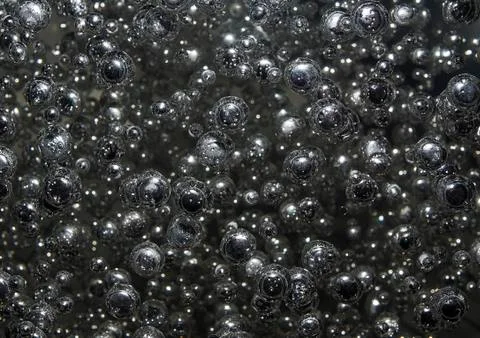 Liquid mercury Stock-Fotos