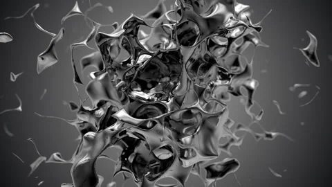 Liquid metal 01 Stock Footage 252758751