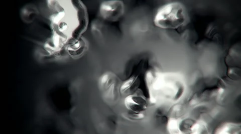 Liquid metal abstract motion background seamless loop Stock Footage 67806406