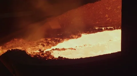 Liquid metal in the Foundry Stock Footage 60704291