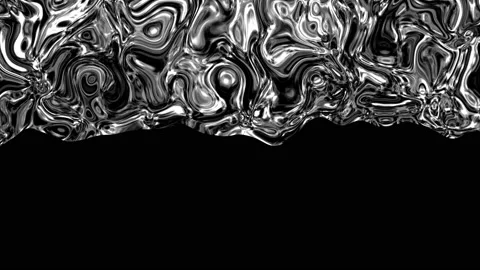 Liquid metal moving background animation... | Stock Video | Pond5