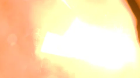 Liquid metal poured into a form Stock Footage 52823501