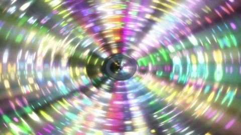 Liquid Metallic Rainbow Concentric Psychedelic Motion Background Loop 1 Stock Footage 76099903