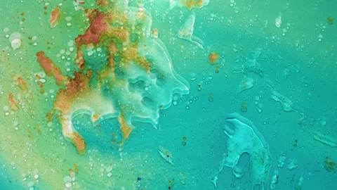Liquid Mirage: Abstract Oasis of Tranquility Video stock 250817927