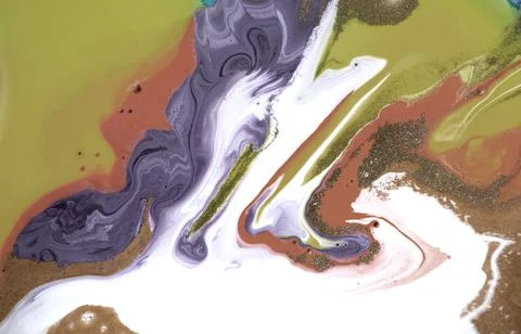 Liquid mixed ink abstract background. Marble imitation illustration. Stock Illustration