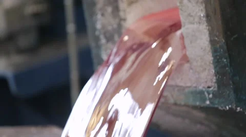 Liquid molten metal Stock Footage 68842217
