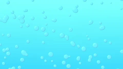 Liquid morphing droplets on a vivid blue background, abstract cartoon animation Stock Footage 170608759