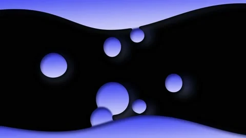 Liquid Morphing Gradient Blue Shape Animation. Liquid Surface Wave. 4K Stock Footage 195323428