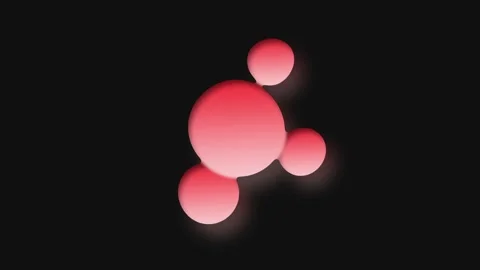 Liquid Morphing Gradient Pink Surface Animation. Abstract Background. 4K Stock Footage 195323445