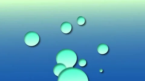 Liquid Morphing Gradient Turquoise Shape Animation. Liquid Surface Wave. Stock Footage 195323425