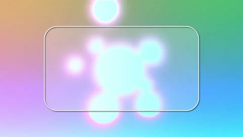 Liquid Morphing Holographic Surface Animation. Fluid Molecules. 4K Vídeos de archivo 195323367