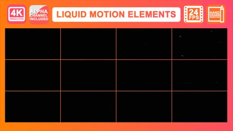Liquid Motion Elements Motion Graphics Pack Stock Footage 93392351