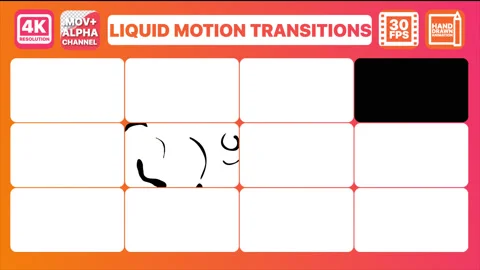 Liquid Motion Transitions Pack Stock Footage 130741000