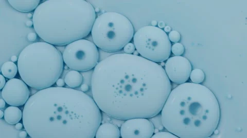 Liquid movement, Abstract background, Water, Oil, Pale Blue Dye. Macro Video Stock Footage 304795655