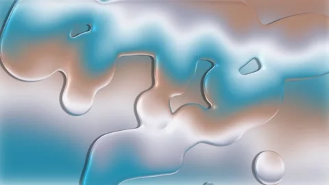 Liquid movement down on a blue beige surface Stock Footage 107051728