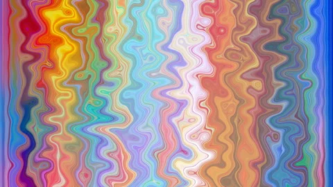 Liquid multicolor waves background with fluid movement. Stock Footage 332559130