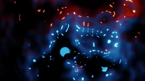 Liquid nebula backround VJ loop 4K Video stock 213060414
