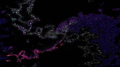Liquid neon light wave Abstract background Stock Footage 139306548