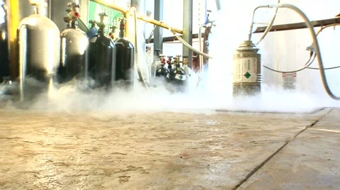 Liquid Nitrogen 2 shots Stock-Footage 453767