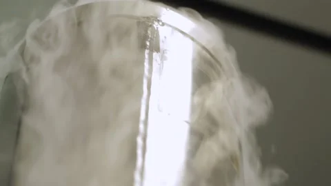 Liquid Nitrogen can Stock Footage 142589711