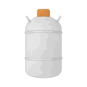Liquid nitrogen container illustration Illustrazione stock