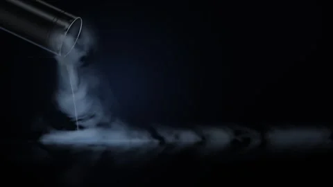 Liquid Nitrogen Pour with Cascading Cryogenic Fog Seamless Loop 库存影片 348022051