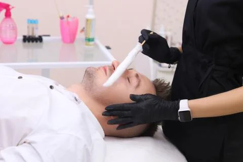 Liquid nitrogen therapy. Stock Photos