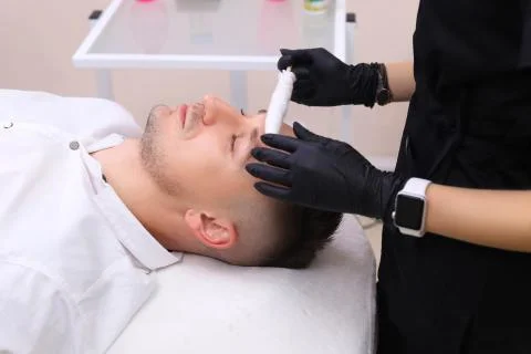 Liquid nitrogen therapy. Stock Photos