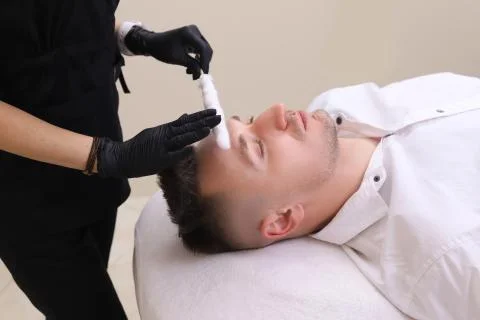 Liquid nitrogen therapy. Stock Photos