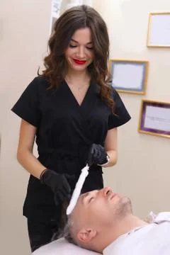 Liquid nitrogen therapy. Stock Photos