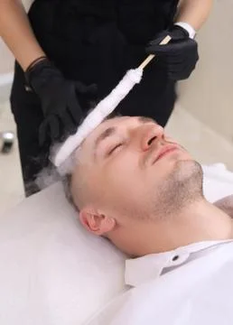 Liquid nitrogen therapy. Stock Photos