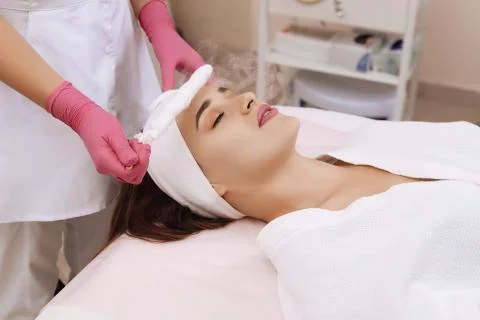 Liquid nitrogen therapy. Stock Photos