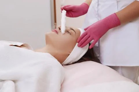 Liquid nitrogen therapy. Stock Photos