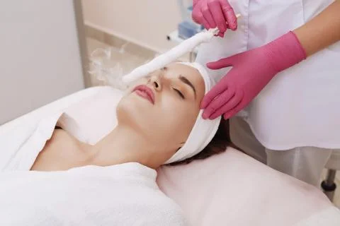 Liquid nitrogen therapy. Stock Photos