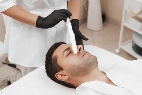 Liquid nitrogen therapy. Stock Photos