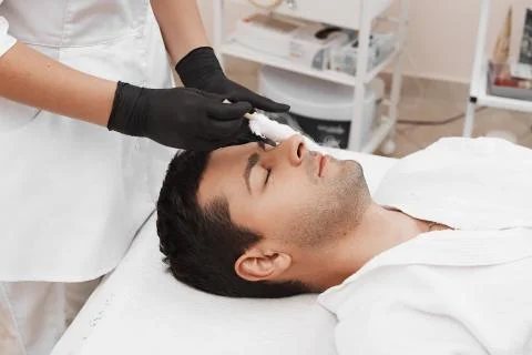 Liquid nitrogen therapy. Stock Photos